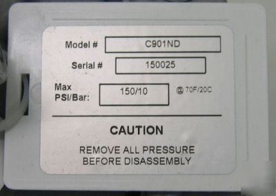 Blacoh sentry pulsation dampener C901ND 150PSI 175CU in