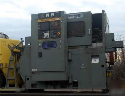 Miyano cnc lathe w/bar feed and fanuc 6T control