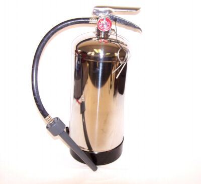 New 6 liter foam fire extinguisher (empty) in box
