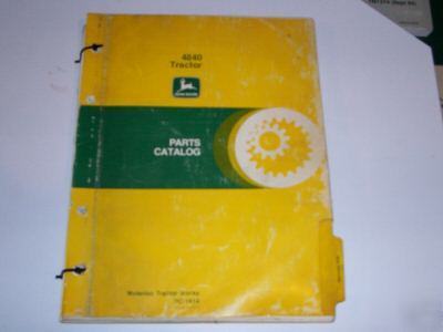 John deere 4840 parts catelog technical manual