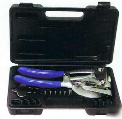 New 17 piece power punch kit with case 900-046 