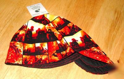 New hot flames/fireman welding hat 7 3/8 take the heat?