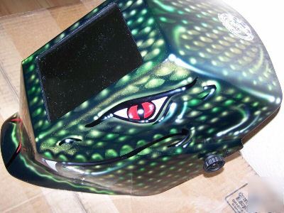 New welding helmet hood shield snake skin fab mig tig