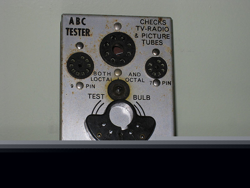 Omega abc tester bulb tv radio & picture tube tester