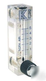 Air/oxygen flow meters, acrylic - slightly used