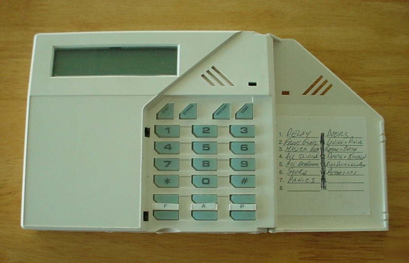 Honeywell fbii xk-5LC remote keypad alarm - no 