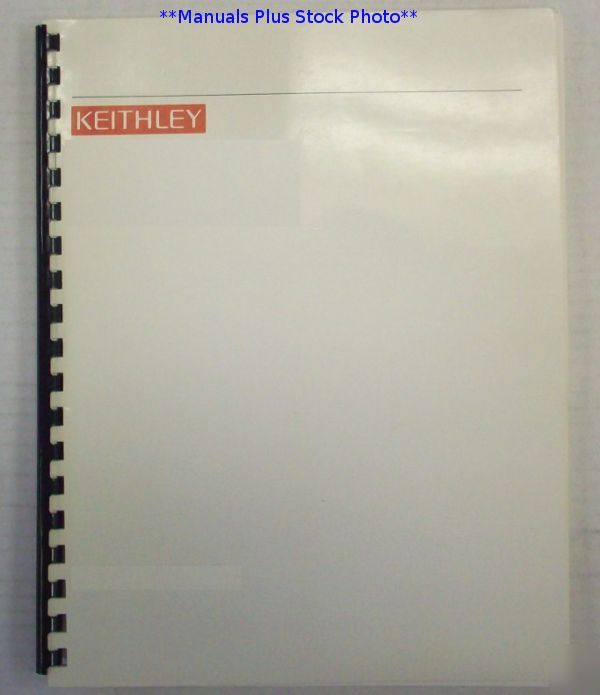 Keithley 228A applic & ref gde manual