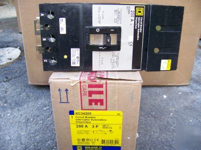 New square d KA36200 3POLE 200AMP 600V circuit breaker 