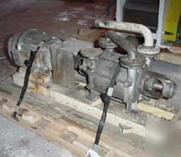 Used: sihi liquid ring vacuum pump, carbon steel. 2