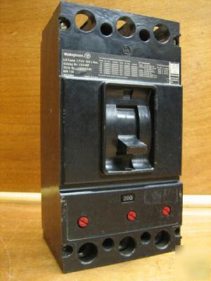 Westinghouse circuit breaker LB3400F lb 200 amp a trip
