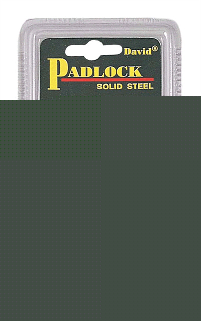 ''safe and secure'' short shank padlock