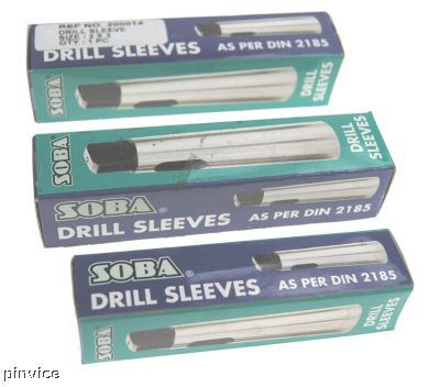 Set of 3 morse taper sleeves 1MT 2MT 3MT inc postage 