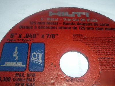 Set of 5 hilti 5