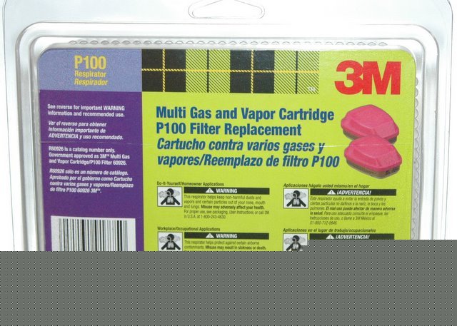 3M multi gas & vapor cartridge P100 filter replacement