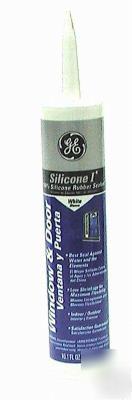 7 tubes of ge window & door silicone sealant - white