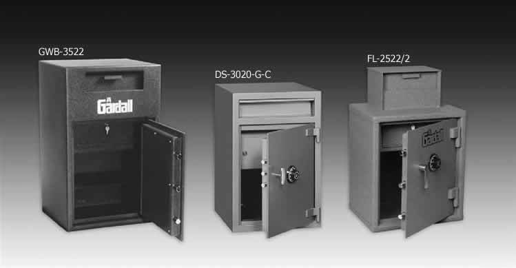 Cash register tray safes - steel depository ds-3020 gc