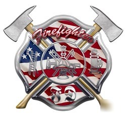 Firefighter decal reflective 4