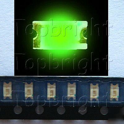 300 pcsÂ 0805 smt smd 450-500 mcdÂ green led free ship