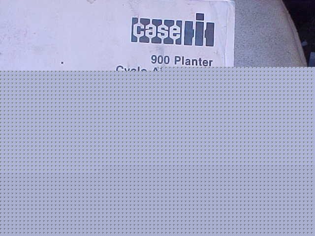 Ih case 900 planter cyclo air trailing set up manual