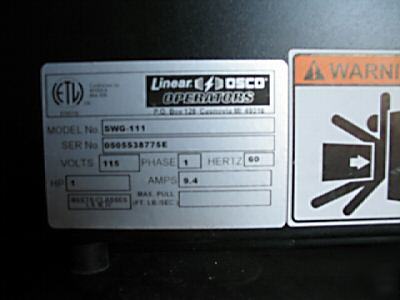 Osco swg-111 industrial crank arm swing gate operator