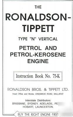 Ronaldson and tippet type 'n' engine manual