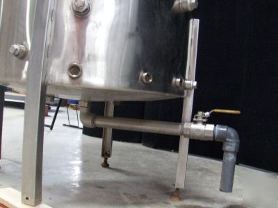 165 gallon 316 stainless steel mixer tank