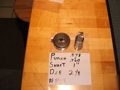 Punches + dies di acro diacro/ weidemann /roper whitney