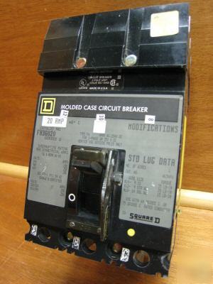 Square d i-line FH36020 fh-36020 20 amp 20AMP series 2