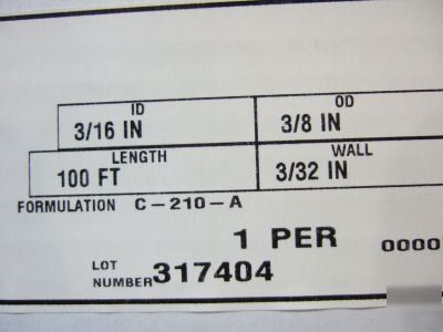 TygothaneÂ® c-210-a precision polyurethane tubing 100FT