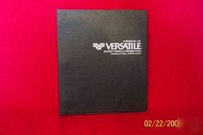 Versatile advertising & promotional binder full of info