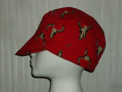 Welding cap in texas longhorn cattle