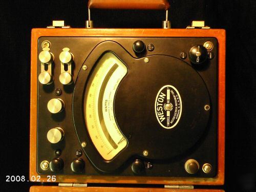 Weston vintage model 310 famous early watt meter 