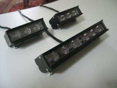 Led traffic warning light strobe like effects set of 3