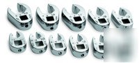 11 piece 3/8IN. drive metric flare nut crowfoot set