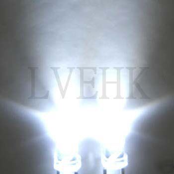 500P super bright 3MM white led 20,000MCD + resistors