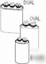 Capacitor 25/5/440 dual capacitor made by ge 