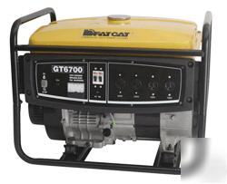 New 6700 watt emer. fat cat generator 
