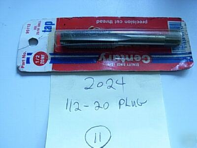 1/2-20 hand plug taps #2024 11 lots of 1 piece