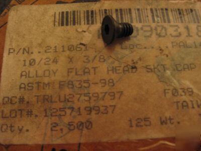 10-24 x 3/8 flat head cap screw 2500 for $49.99