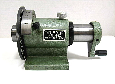 5C collet spin indexing fixture 1 degree PF70-5C