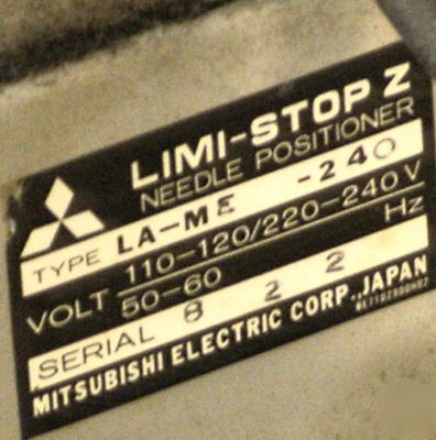 Mitsubishi db-189 commercial industrial sewing machine 
