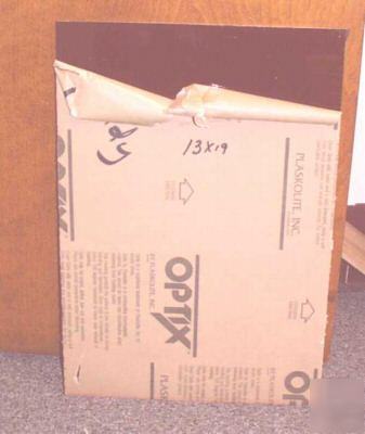 New 1/8 inch burgandy acrylic plexiglass sheet 14 x 25 