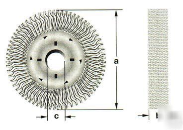 New ampco WB45 wire wheel brush non-sparking nonmagnetc
