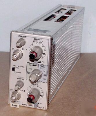 Tektronix 7A18 plug in module mainframe 7000SERIES