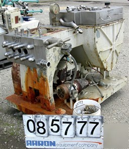 Used: gaulin homogenizer, model 1000MCP18-6TBS, stainle