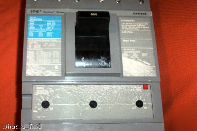 Siemens sentron MD63F800 800 amp MD6 breaker wrnty lnc