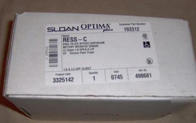 1- sloan, optima plus G2 ,retro kit for closet, #ress-c