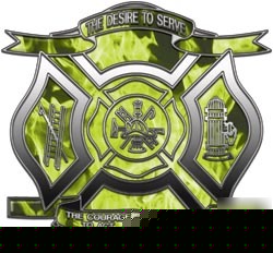 Firefighter decal reflective 12