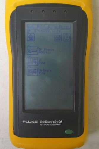 Fluke onetouch 10/100 network assistant cable test