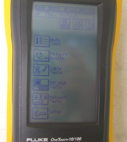 Fluke onetouch 10/100 network assistant cable test